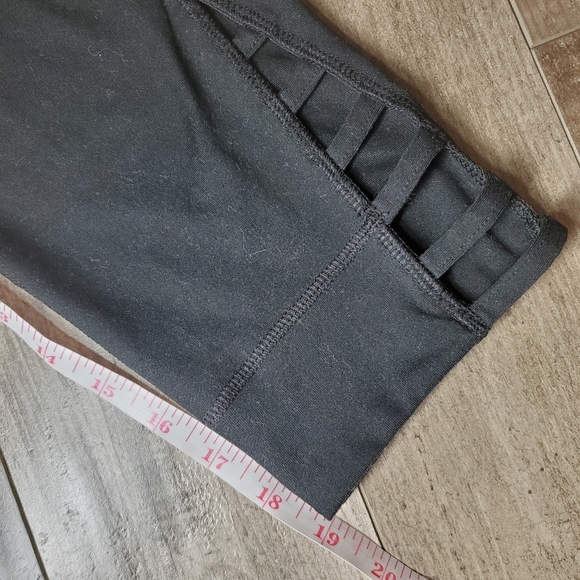 C9 by Champion Black DuoDry Criss-Cross Cutout Women's Size Medium Leggings EUC - Picture 6 of 11